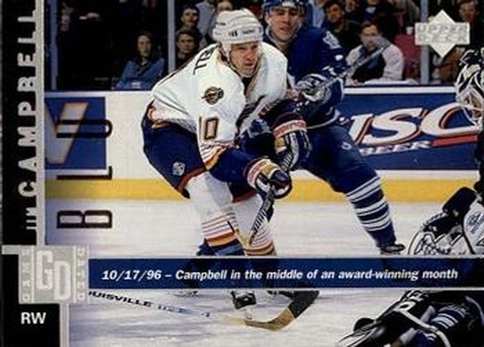 #143 Jim Campbell - St. Louis Blues - 1997-98 Upper Deck Hockey