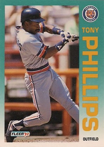 #143 Tony Phillips - Detroit Tigers - 1992 Fleer Baseball