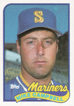 #143 Mike Campbell - Seattle Mariners - 1989 Topps Baseball