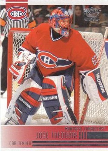 #143 Jose Theodore - Montreal Canadiens - 2004-05 Pacific Hockey