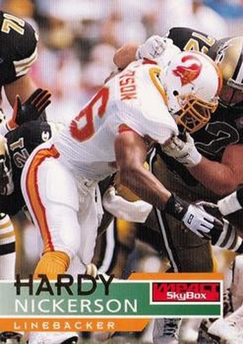 #143 Hardy Nickerson - Tampa Bay Buccaneers - 1995 SkyBox Impact Football