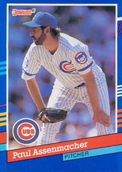 #144 Paul Assenmacher - Chicago Cubs - 1991 Donruss Baseball