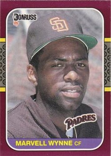 #144 Marvell Wynne - San Diego Padres - 1987 Donruss Opening Day Baseball