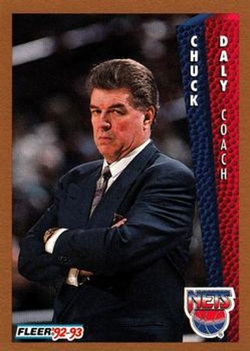 #144 Chuck Daly - New Jersey Nets - 1992-93 Fleer Basketball