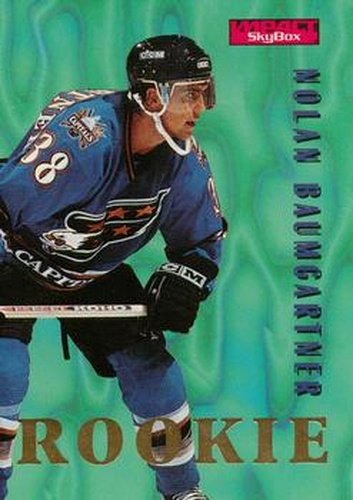 #144 Nolan Baumgartner - Washington Capitals - 1996-97 SkyBox Impact Hockey