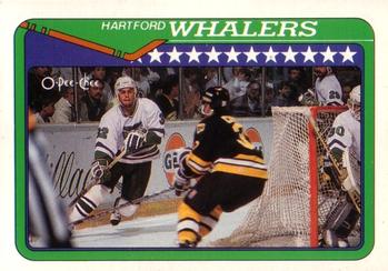 #144 Hartford Whalers - Hartford Whalers - 1990-91 O-Pee-Chee Hockey