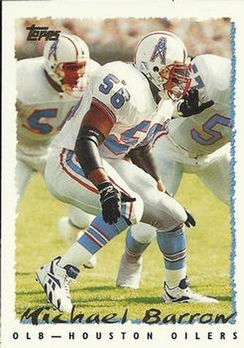 #144 Micheal Barrow - Houston Oilers - 1995 Topps Football