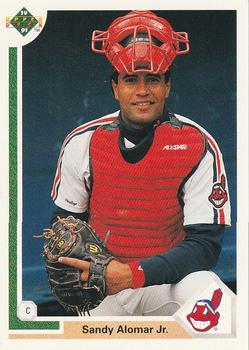 #144 Sandy Alomar Jr. - Cleveland Indians - 1991 Upper Deck Baseball