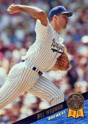 #144 Bill Wegman - Milwaukee Brewers - 1993 Leaf Baseball