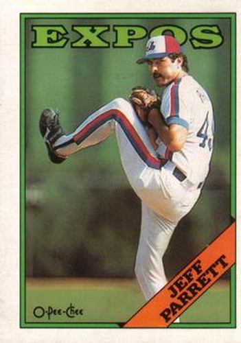 #144 Jeff Parrett - Montreal Expos - 1988 O-Pee-Chee Baseball