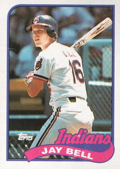 #144 Jay Bell - Cleveland Indians - 1989 Topps Baseball