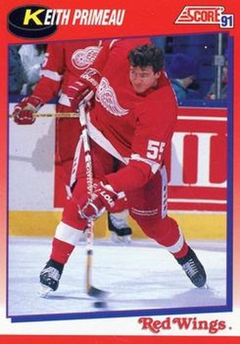 #144 Keith Primeau - Detroit Red Wings - 1991-92 Score Canadian Bilingual Hockey