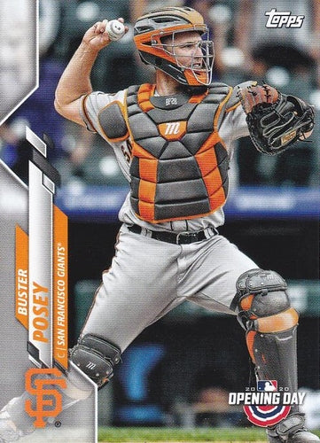 #144 Buster Posey - San Francisco Giants - 2020 Topps Opening Day Baseball