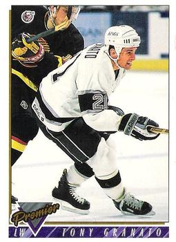 #144 Tony Granato - Los Angeles Kings - 1993-94 Topps Premier Hockey
