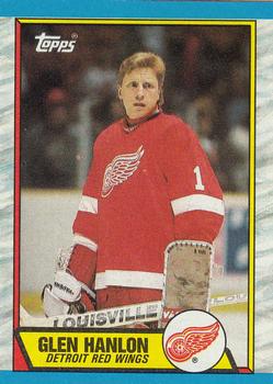 #144 Glen Hanlon - Detroit Red Wings - 1989-90 Topps Hockey
