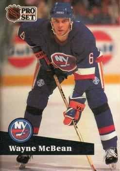 #144 Wayne McBean - 1991-92 Pro Set Hockey