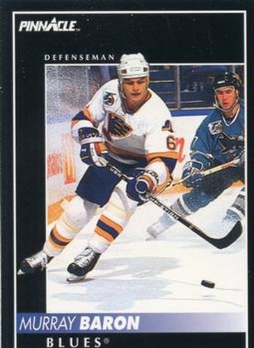 #144 Murray Baron - St. Louis Blues - 1992-93 Pinnacle Canadian Hockey