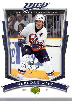 #144 Brendan Witt - New York Islanders - 2007-08 Upper Deck MVP Hockey