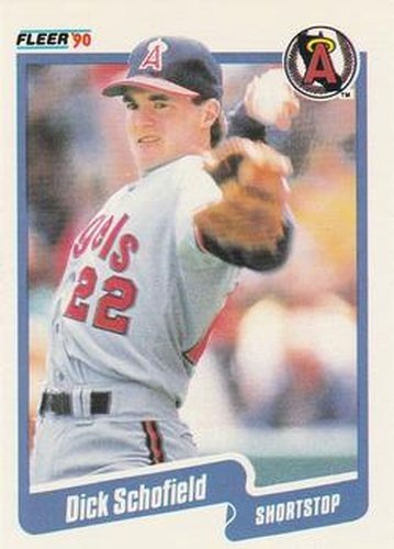 #144 Dick Schofield - California Angels - 1990 Fleer USA Baseball