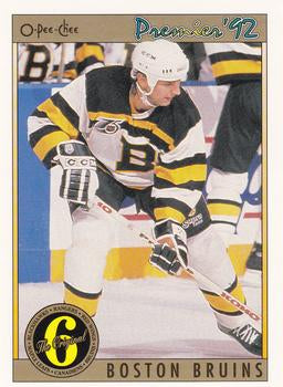 #144 Vladimir Ruzicka - Boston Bruins - 1991-92 O-Pee-Chee Premier Hockey