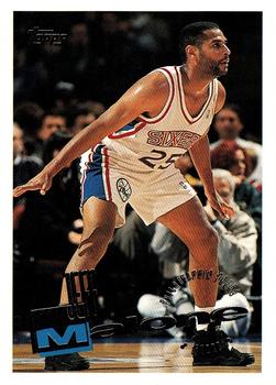 #144 Jeff Malone - Philadelphia 76ers - 1995-96 Topps Basketball