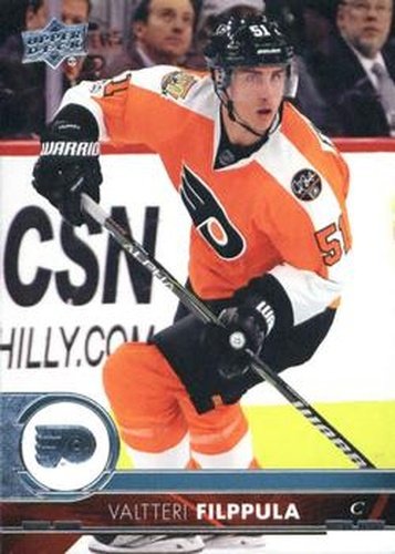 #144 Valtteri Filppula - Philadelphia Flyers - 2017-18 Upper Deck Hockey