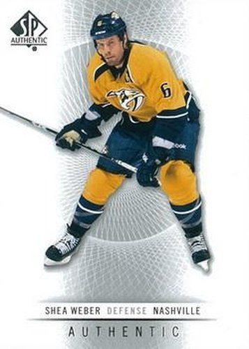 #144 Shea Weber - Nashville Predators - 2012-13 SP Authentic Hockey