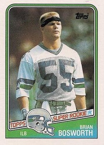 #144 Brian Bosworth - Seattle Seahawks - 1988 Topps Football