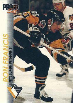 #144 Ron Francis - Pittsburgh Penguins - 1992-93 Pro Set Hockey