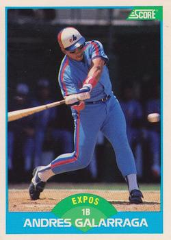 #144 Andres Galarraga - Montreal Expos - 1989 Score Baseball