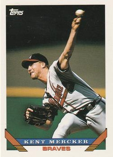 #144 Kent Mercker - Atlanta Braves - 1993 Topps Baseball