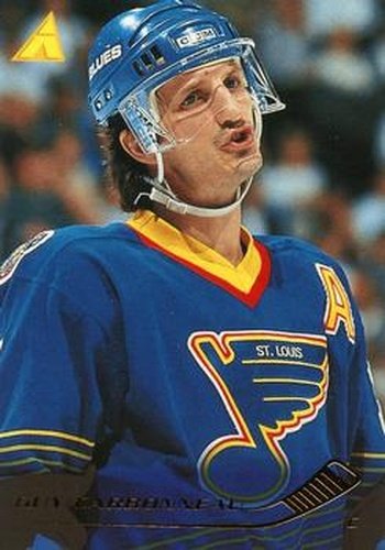 #144 Guy Carbonneau - St. Louis Blues - 1995-96 Pinnacle Hockey