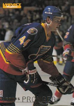 #144 Chris Pronger - St. Louis Blues - 1995-96 SkyBox Impact Hockey