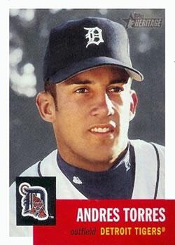 #144 Andres Torres - Detroit Tigers - 2002 Topps Heritage Baseball