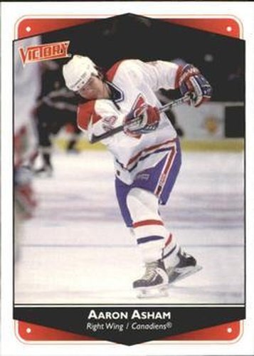 #144 Arron Asham - Montreal Canadiens - 1999-00 Upper Deck Victory Hockey