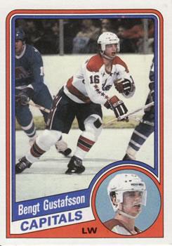 #144 Bengt Gustafsson - Washington Capitals - 1984-85 Topps Hockey