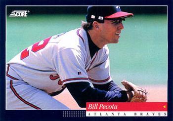 #144 Bill Pecota - Atlanta Braves -1994 Score Baseball