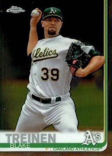 #144 Blake Treinen - Oakland Athletics - 2019 Topps Chrome Baseball