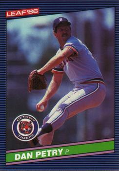 #144 Dan Petry - Detroit Tigers - 1986 Leaf Baseball
