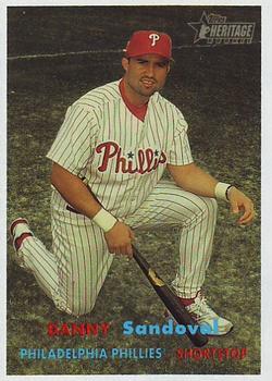#144 Danny Sandoval - Philadelphia Phillies - 2006 Topps Heritage Baseball