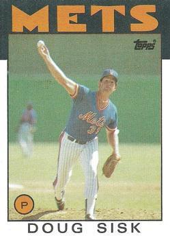 #144 Doug Sisk - New York Mets - 1986 Topps Baseball