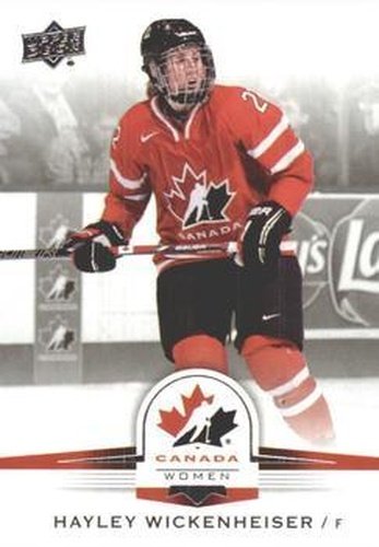 #144 Hayley Wickenheiser - Canada - 2014-15 Upper Deck Team Canada Juniors Hockey