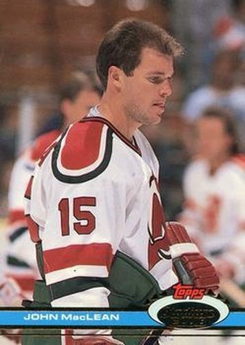 #144 John MacLean - New Jersey Devils - 1991-92 Stadium Club Hockey