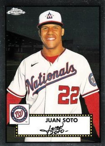 #144 Juan Soto - Washington Nationals - 2021 Topps Chrome Platinum Anniversary Baseball