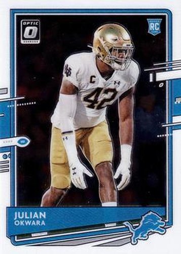 #144 Julian Okwara - Detroit Lions - 2020 Donruss Optic Football