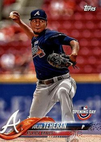 #144 Julio Teheran - Atlanta Braves - 2018 Topps Opening Day Baseball