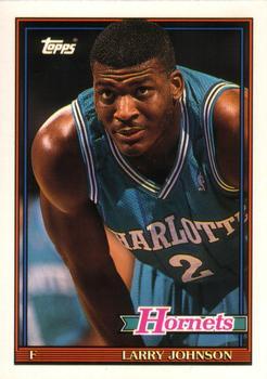 #144 Larry Johnson - Charlotte Hornets - 1992-93 Topps Archives Basketball