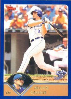 #144 Mark Quinn - Kansas City Royals - 2003 Topps Baseball