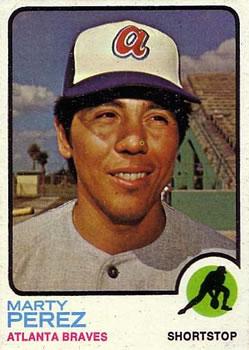 #144 Marty Perez - Atlanta Braves - 1973 Topps Baseball