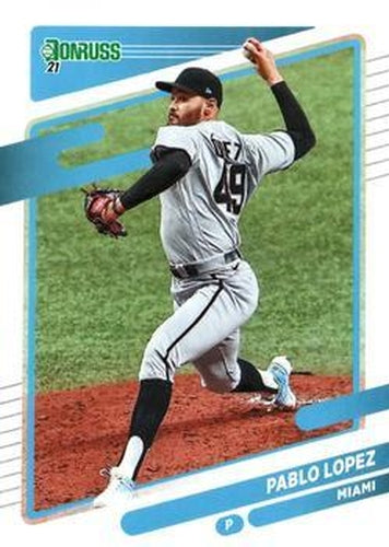 #144 Pablo Lopez - Miami Marlins - 2021 Donruss Baseball